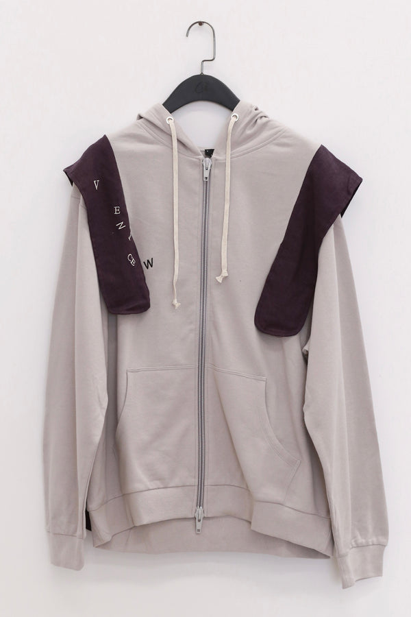 VeniceW 25 Spring/Summer Egg Bag Hoodie VCW-01:HD3-Grey/Violet Gray/Purple